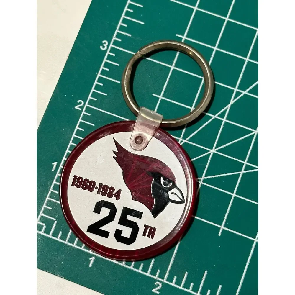 Vintage Cardinals 25th‎ Anniversary Keychain 1960-1984 Team Souvenir